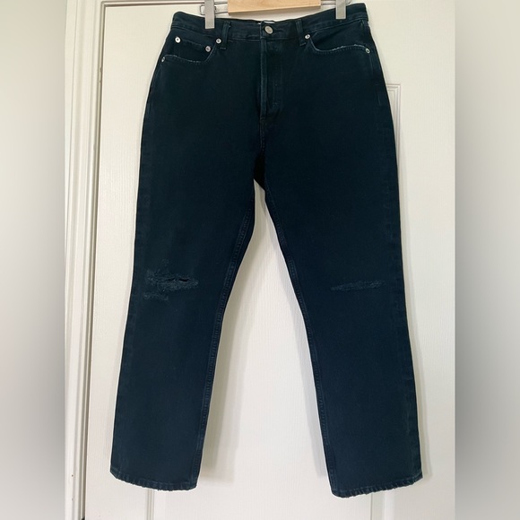 Agolde Riley High Rise Straight Crop Jeans - Size 30 - Picture 3 of 7